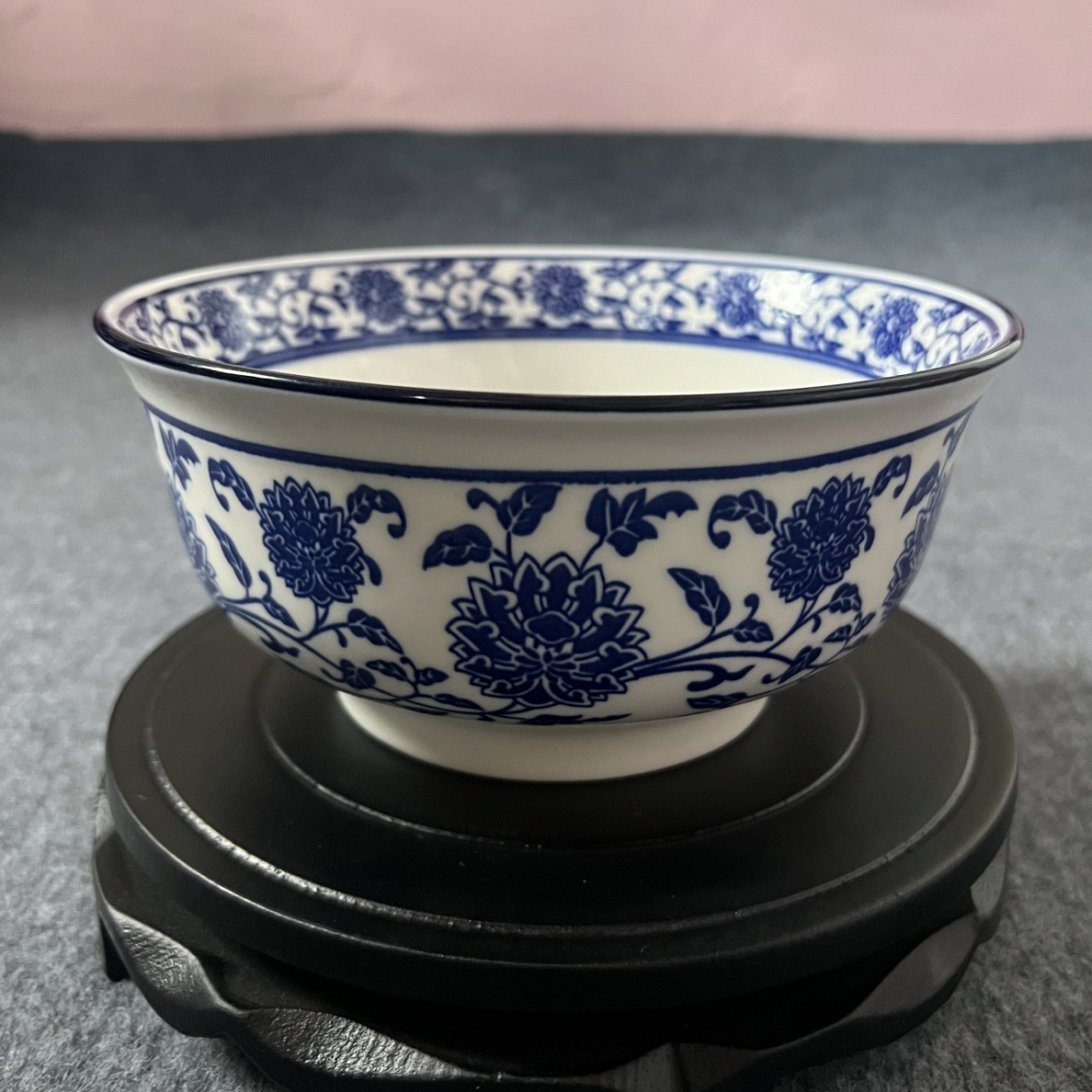 景德镇陶瓷青花大面碗  口径18cm