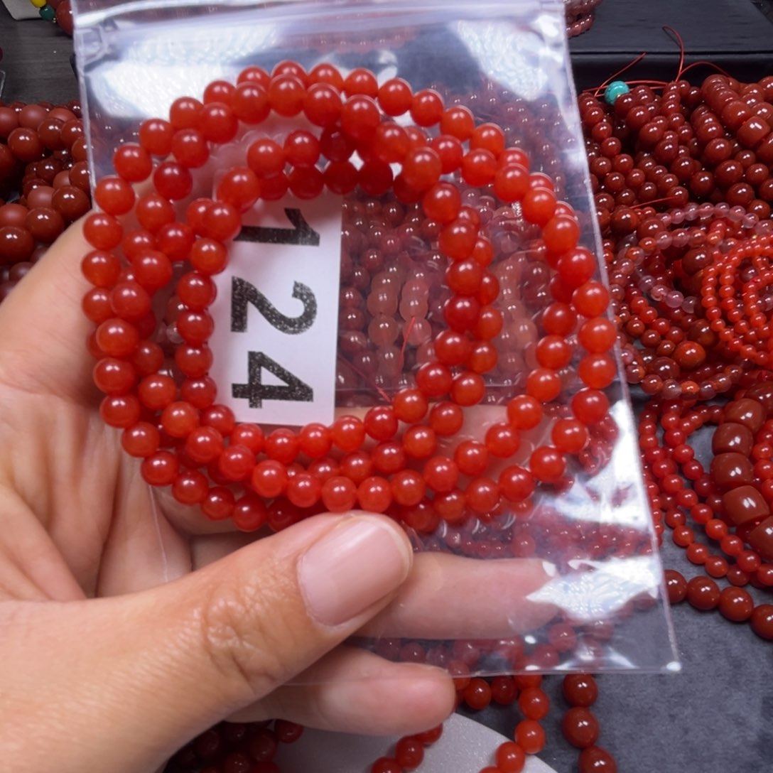 玛瑙/玉髓手链未镶嵌王*圆