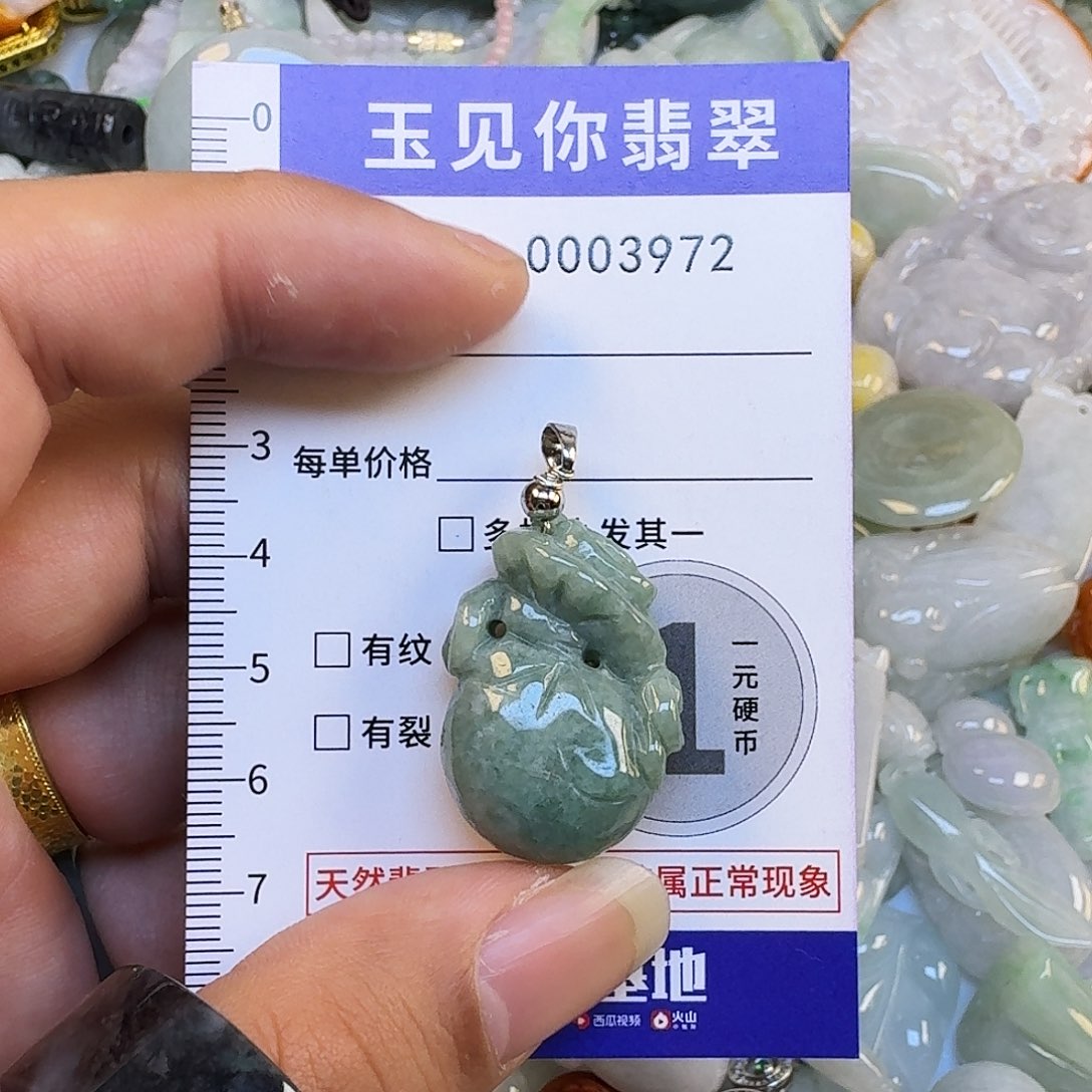 翡翠未镶嵌吊坠(不含链)