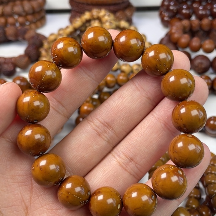 紫金鼠手串15尺寸练手款（小黄斑/有反油）