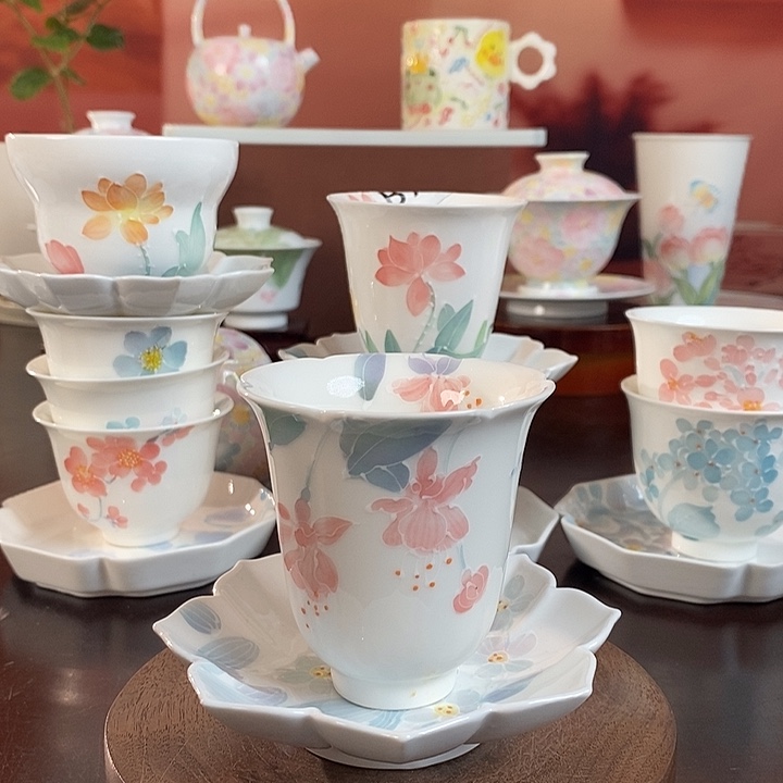 倒挂金钟主人杯➕杯垫