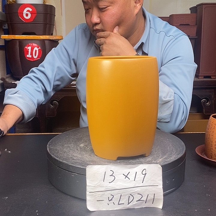 紫砂花盆货号一只LD211