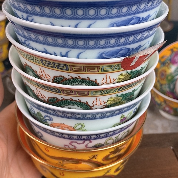 景德镇陶瓷藏式茶碗雨**光