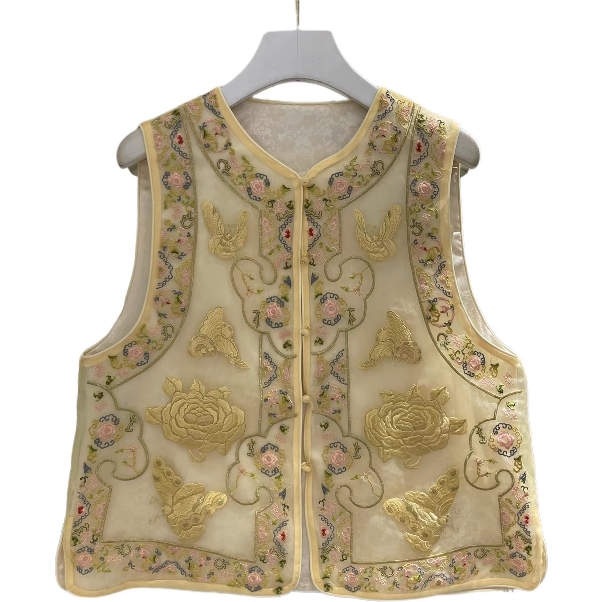 【玫瑰马甲】气质中式女装套装上衣时尚复古马甲85179