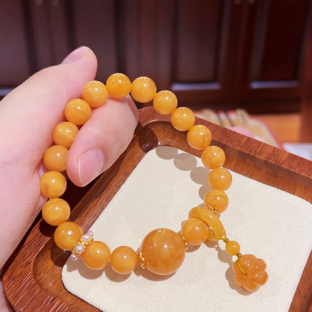 蜜蜡手链未镶嵌手串