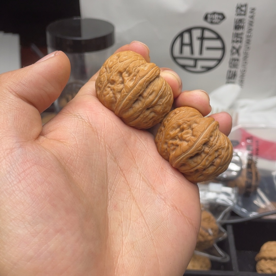 文玩核桃把件默*261 平谷元宝