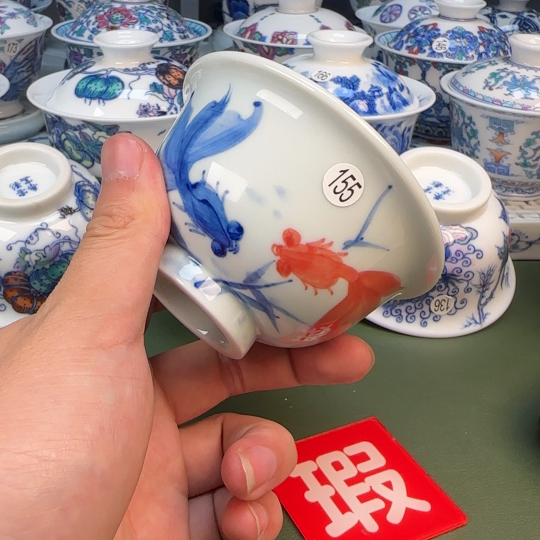 彦祖纯手工手绘茶具155