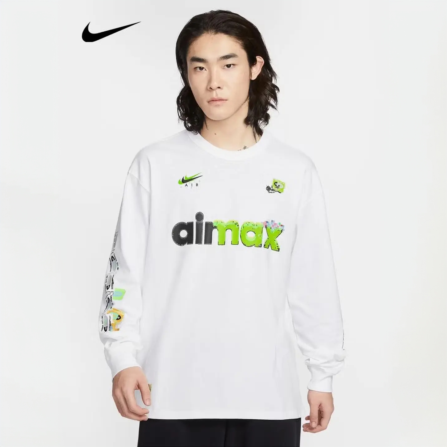 NIKE/耐克新款男女舒适百搭时尚运动休闲长袖针织衫IQ3976100