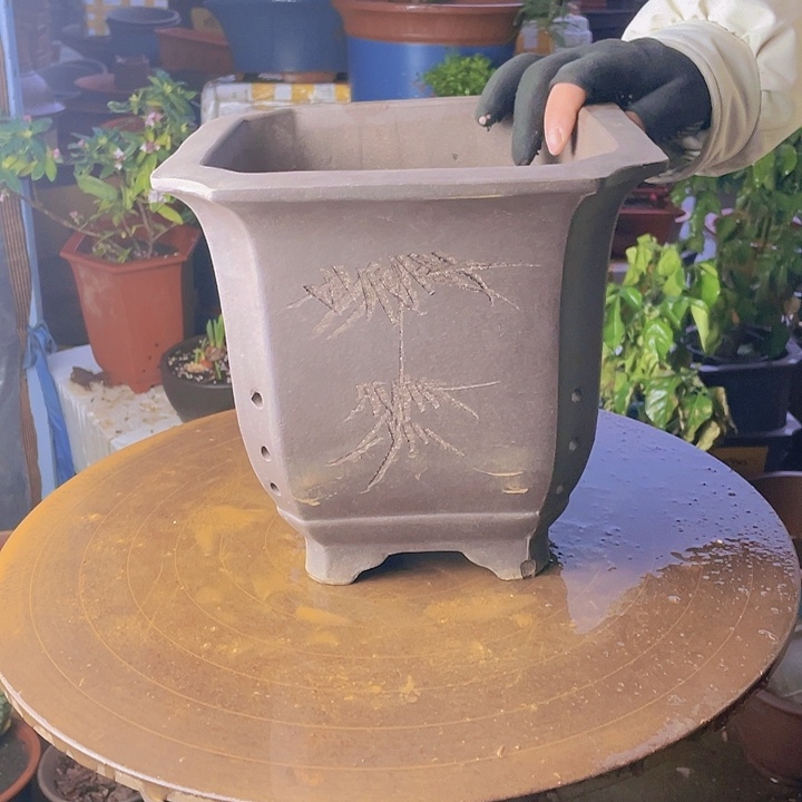 宜兴紫砂切角四方23