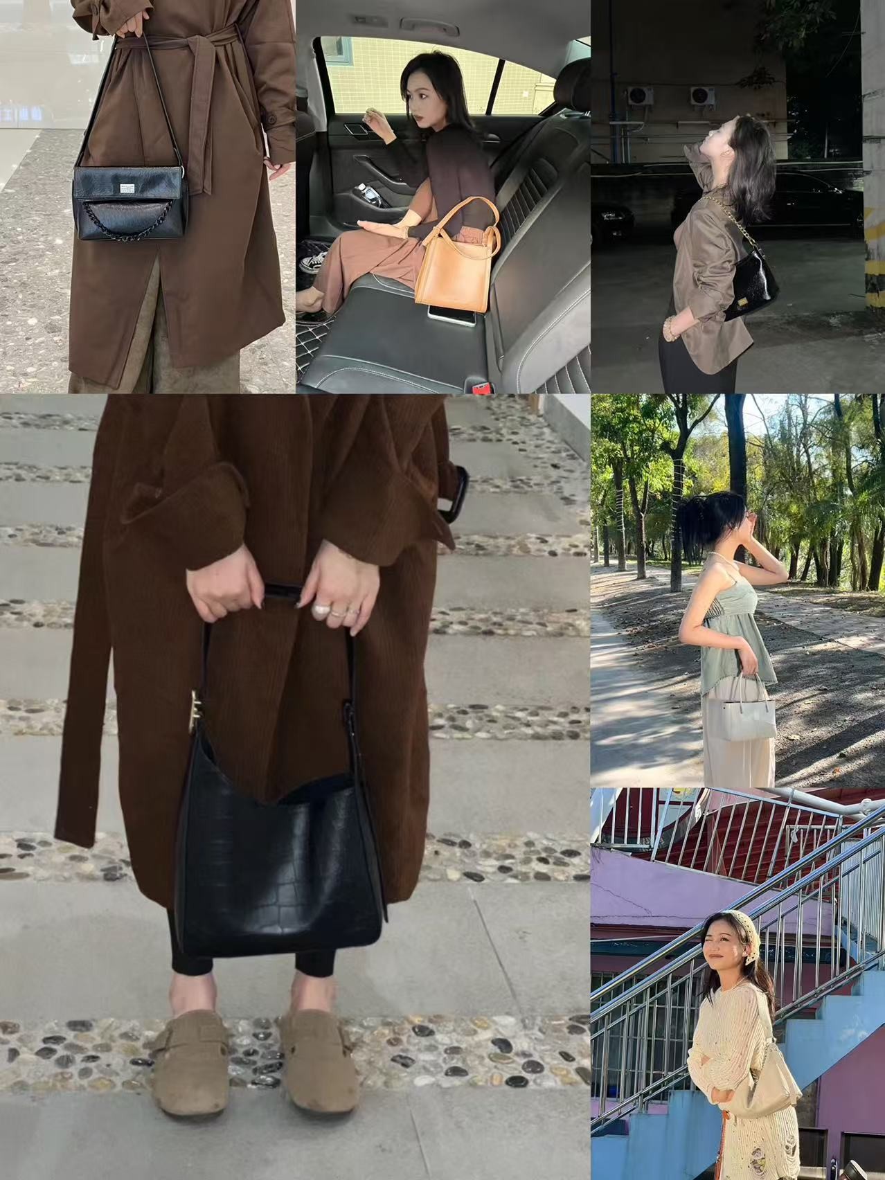 韩系小众设计单肩斜跨女包[3198-3210]腋下慵懒风