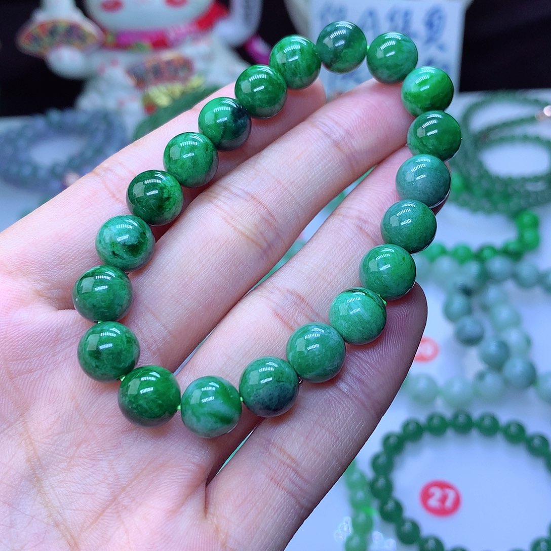翡翠毛衣链未镶嵌
