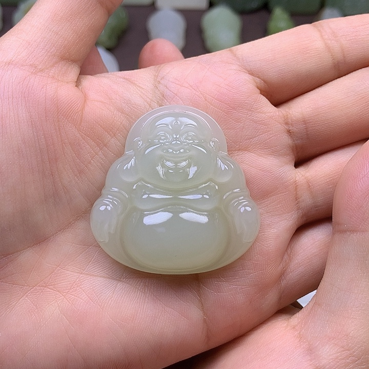 和田玉未镶嵌颈饰