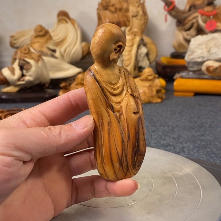 柏木（崖柏）无相佛手把件
