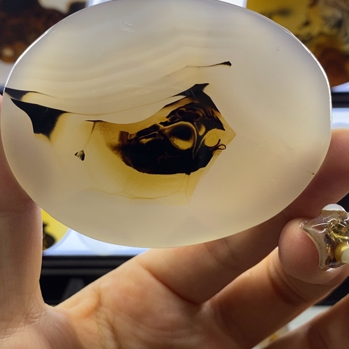 玛瑙/玉髓合金颈饰