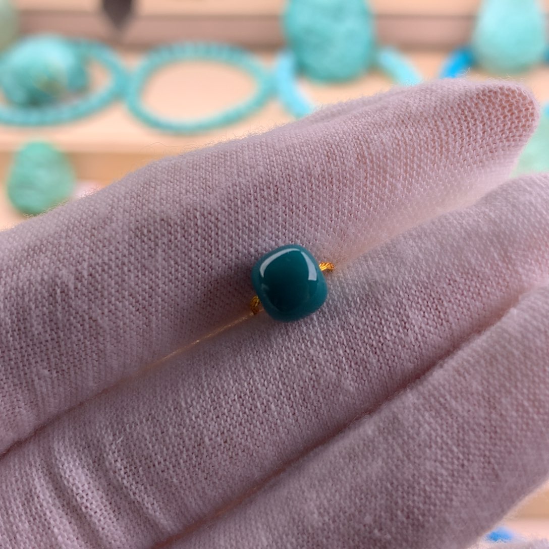 绿松石珠宝奇石未镶嵌7.3-6.6