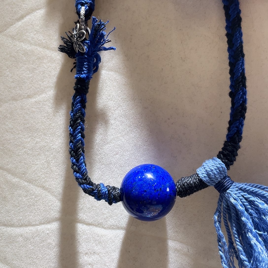 青金石未镶嵌颈饰大气款