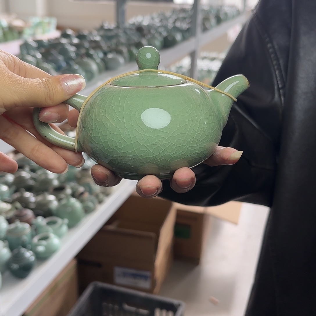 龙泉云间青瓷小米茶器
