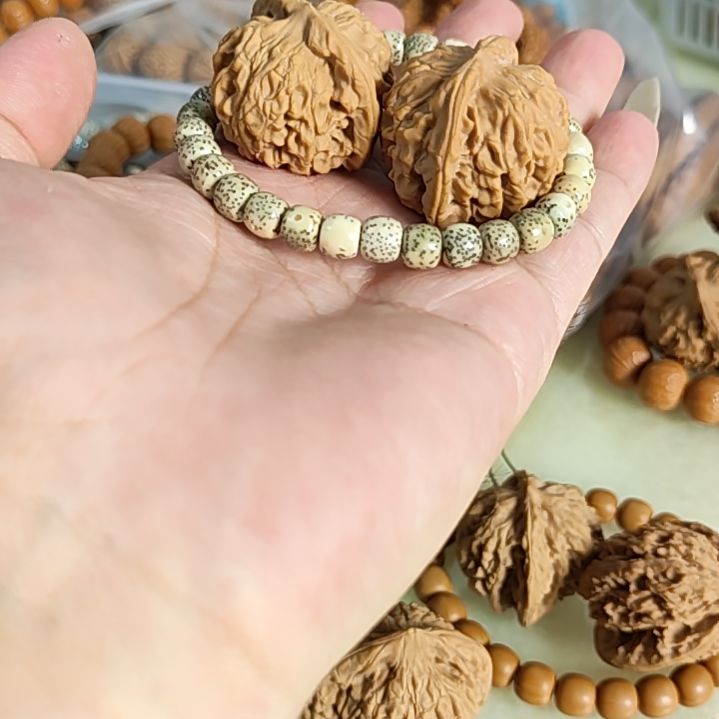 文玩核桃把件串+34天地，福利五