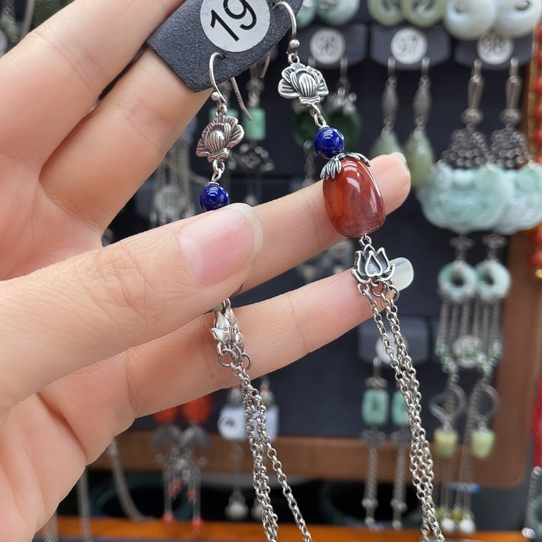 南红玛瑙珠宝半成品银S925镶嵌像****9540hj