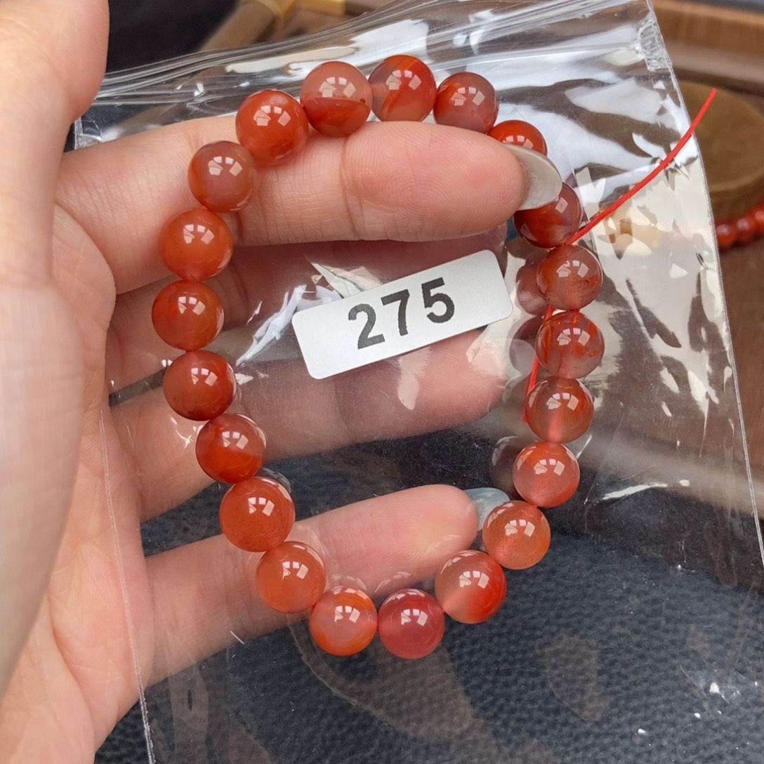 南红玛瑙未镶嵌手链卡8.9