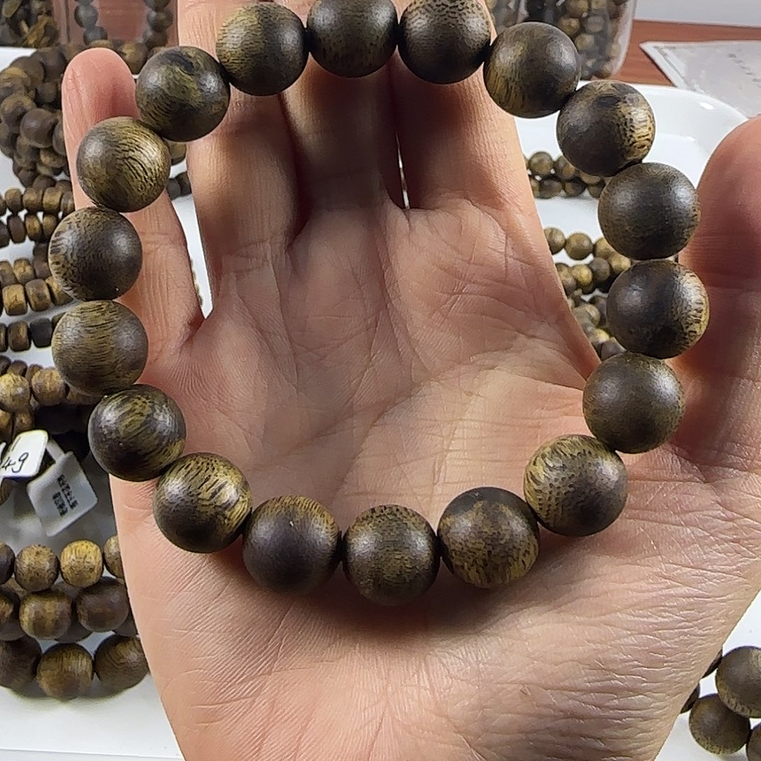 沉香沉香碎屑1.2单圈圆珠12克