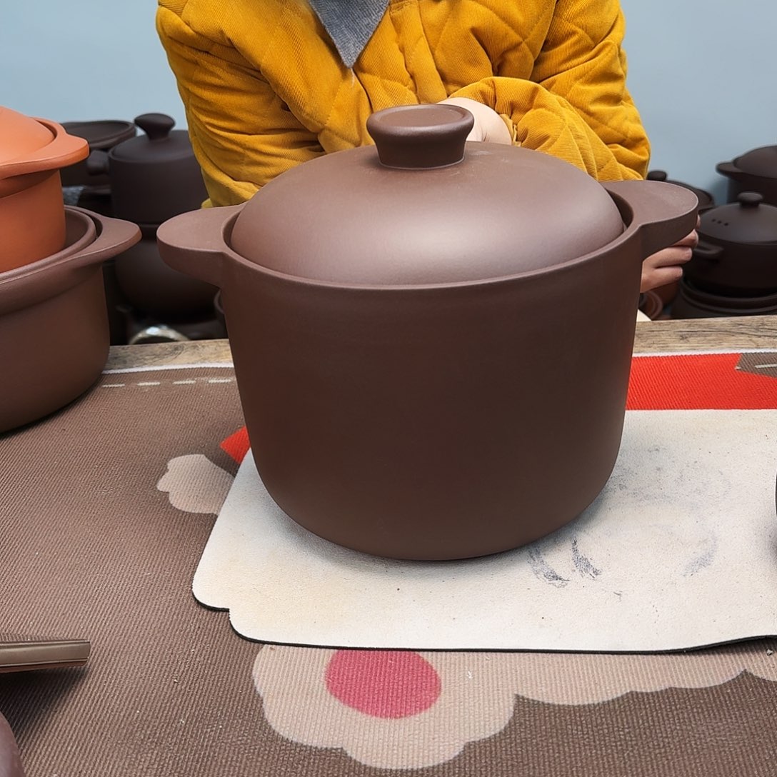 紫砂砂锅6升微微瑕