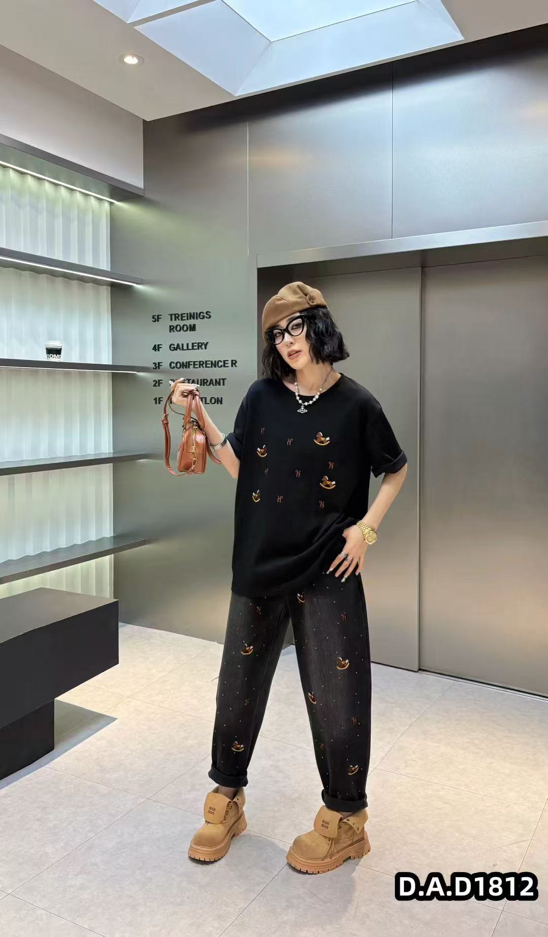 （小娜家）发财马衣服裤子显瘦百搭