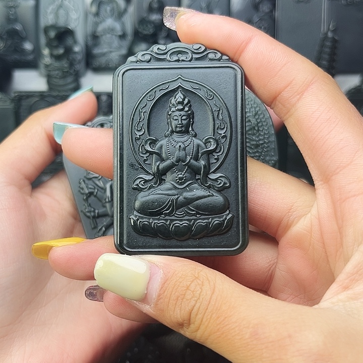和田玉（青玉）颈饰未镶嵌明****佳