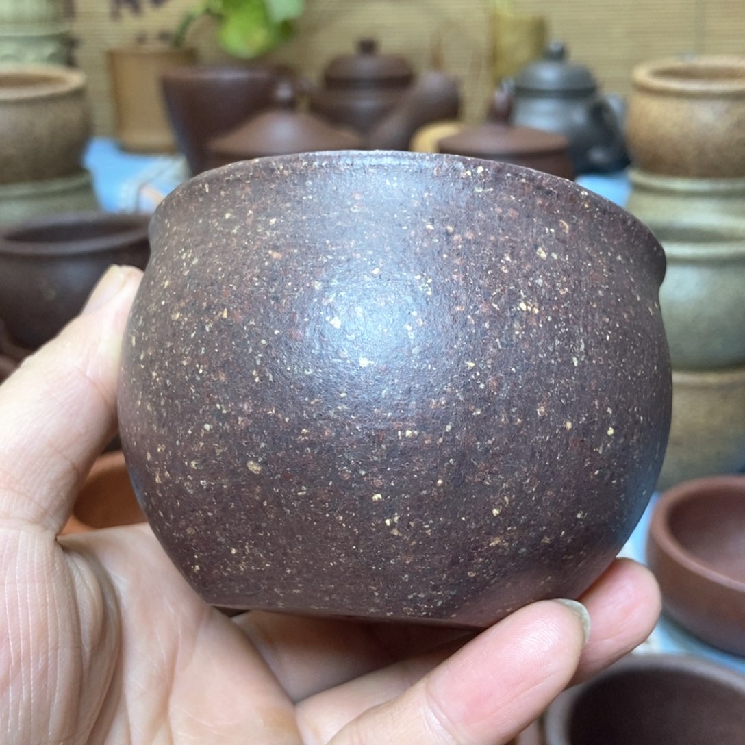 茶杯紫砂16目手工泥200毫升