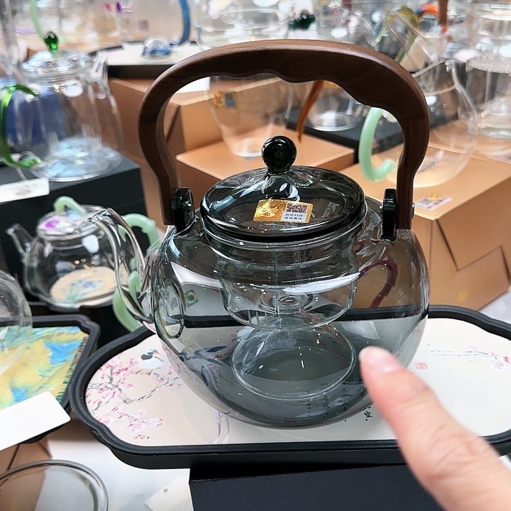 禾器烟灰色山雅壶