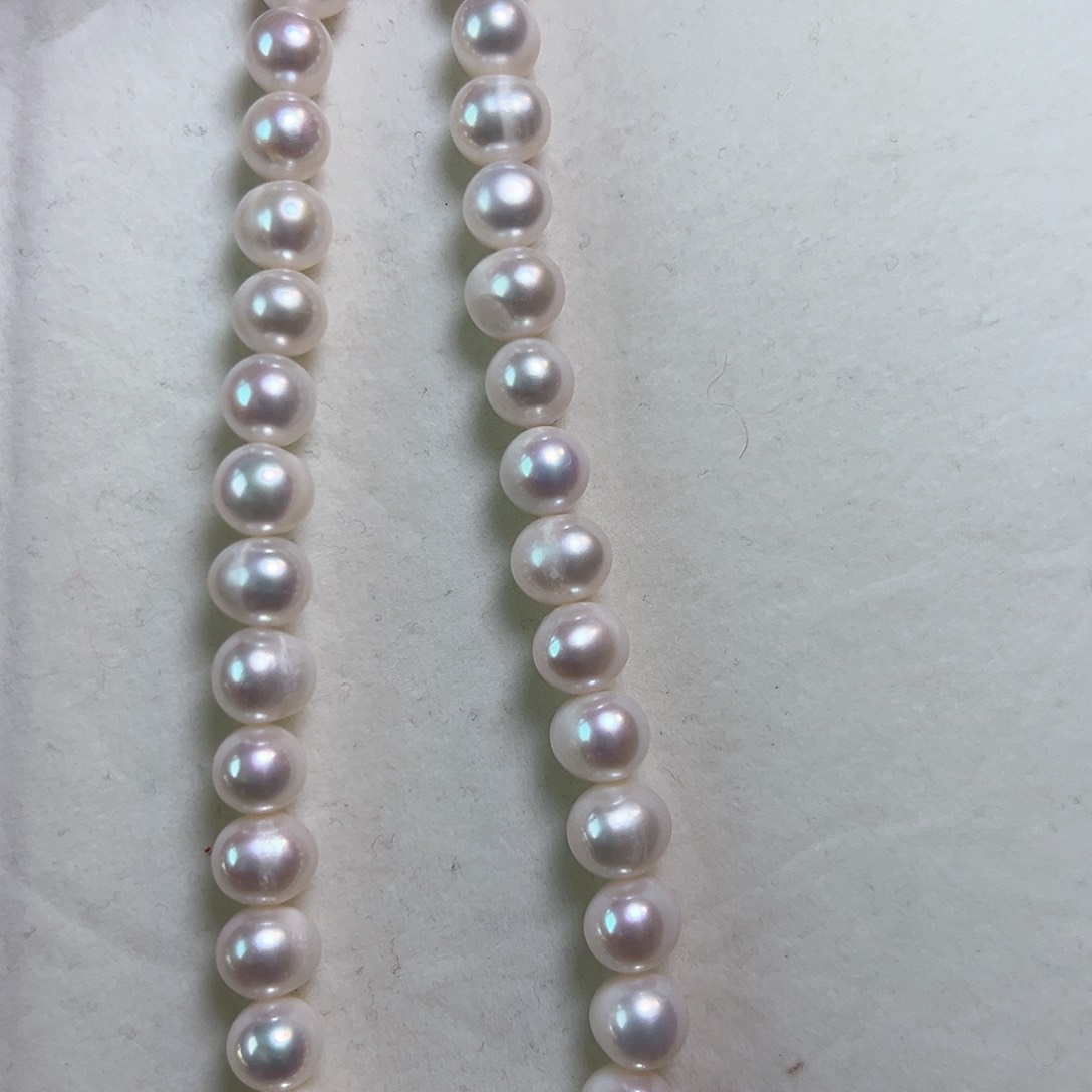 淡水珍珠颈饰银S925镶嵌9-10淡水珍珠