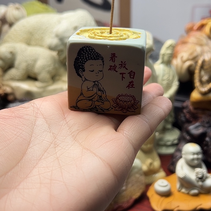 东北石松花石摆件