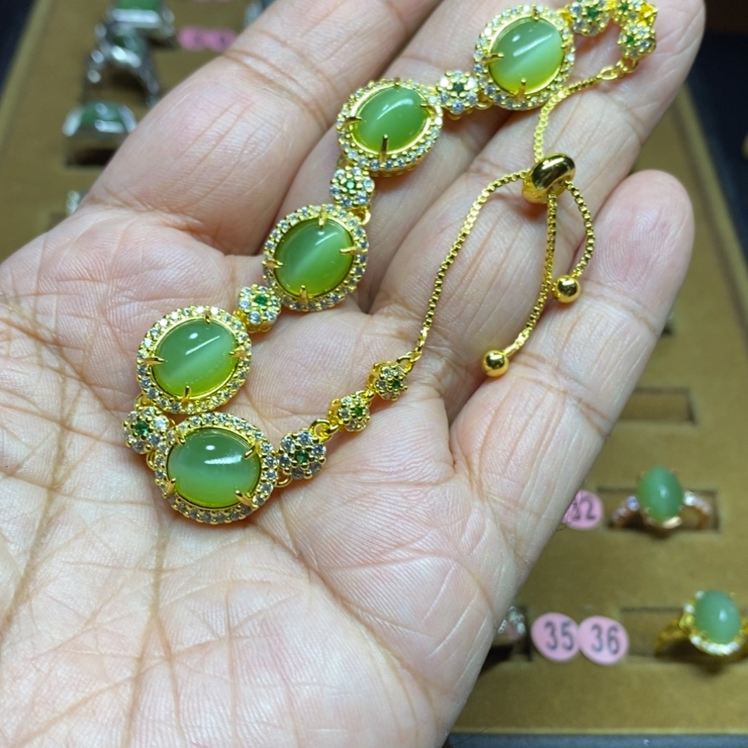 和田玉未镶嵌手链