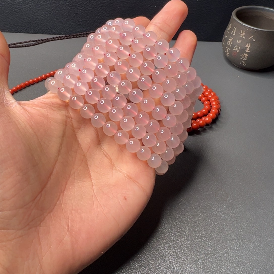 玛瑙/玉髓未镶嵌503号荔枝冻单圈8+多样性发一