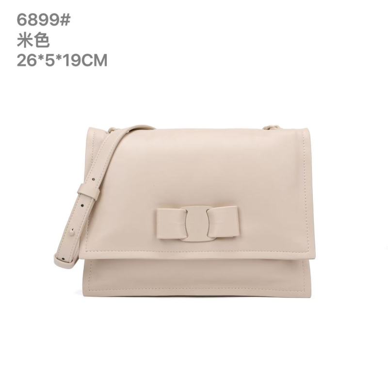 【佐伊甄选】QYX-6899-米色轻奢女士时尚百搭小众真皮单肩挎包
