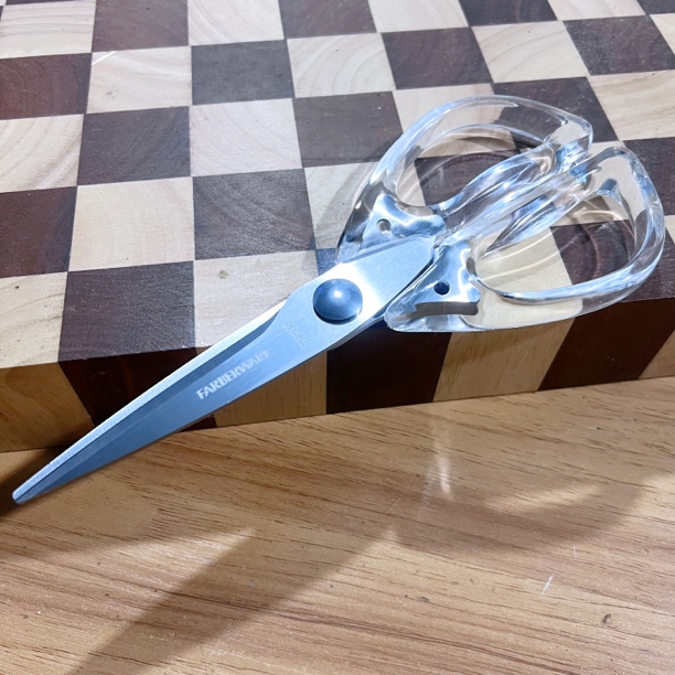 出美F家透明手柄厨房剪刀一支