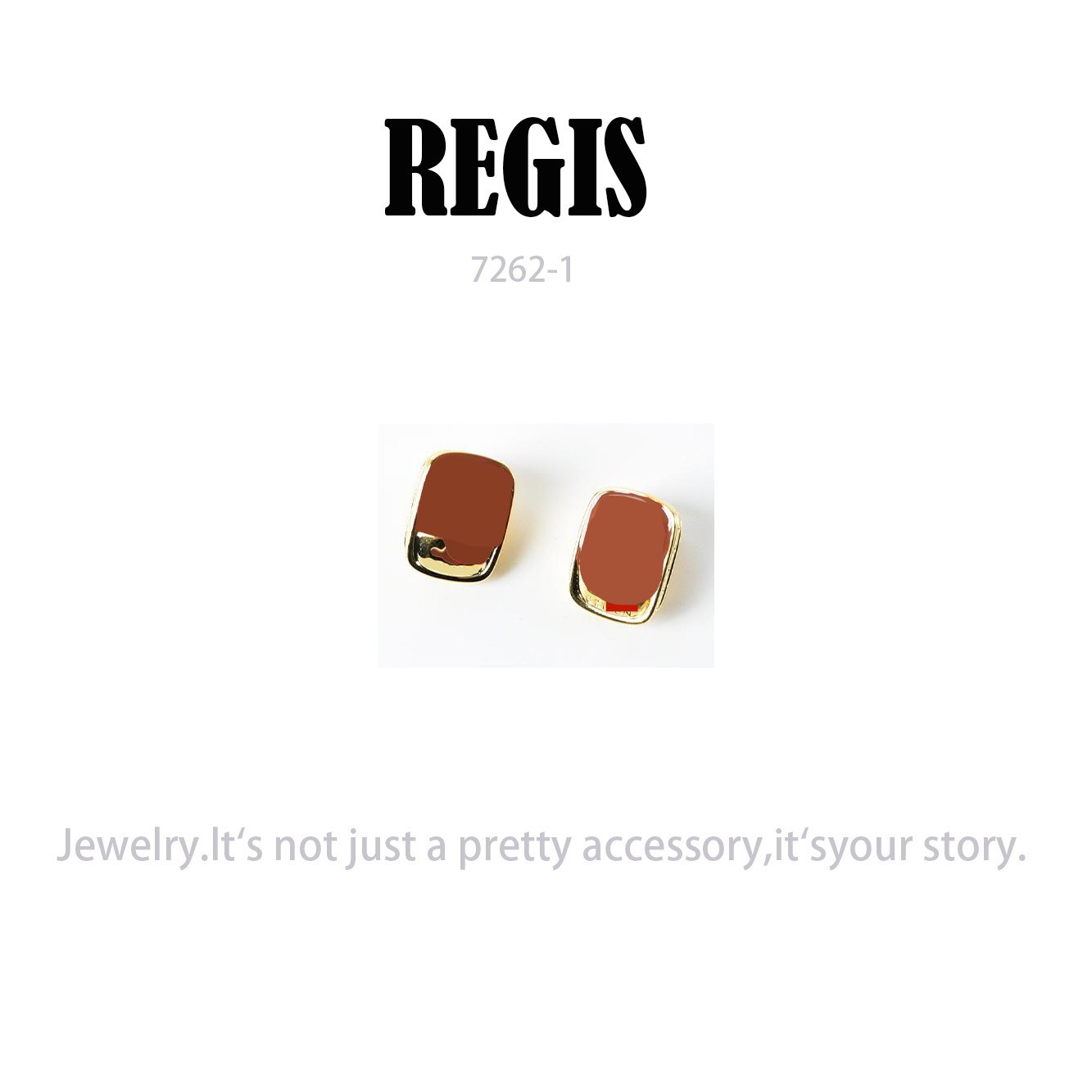 镀K金 REGIS  耳饰～7261-1