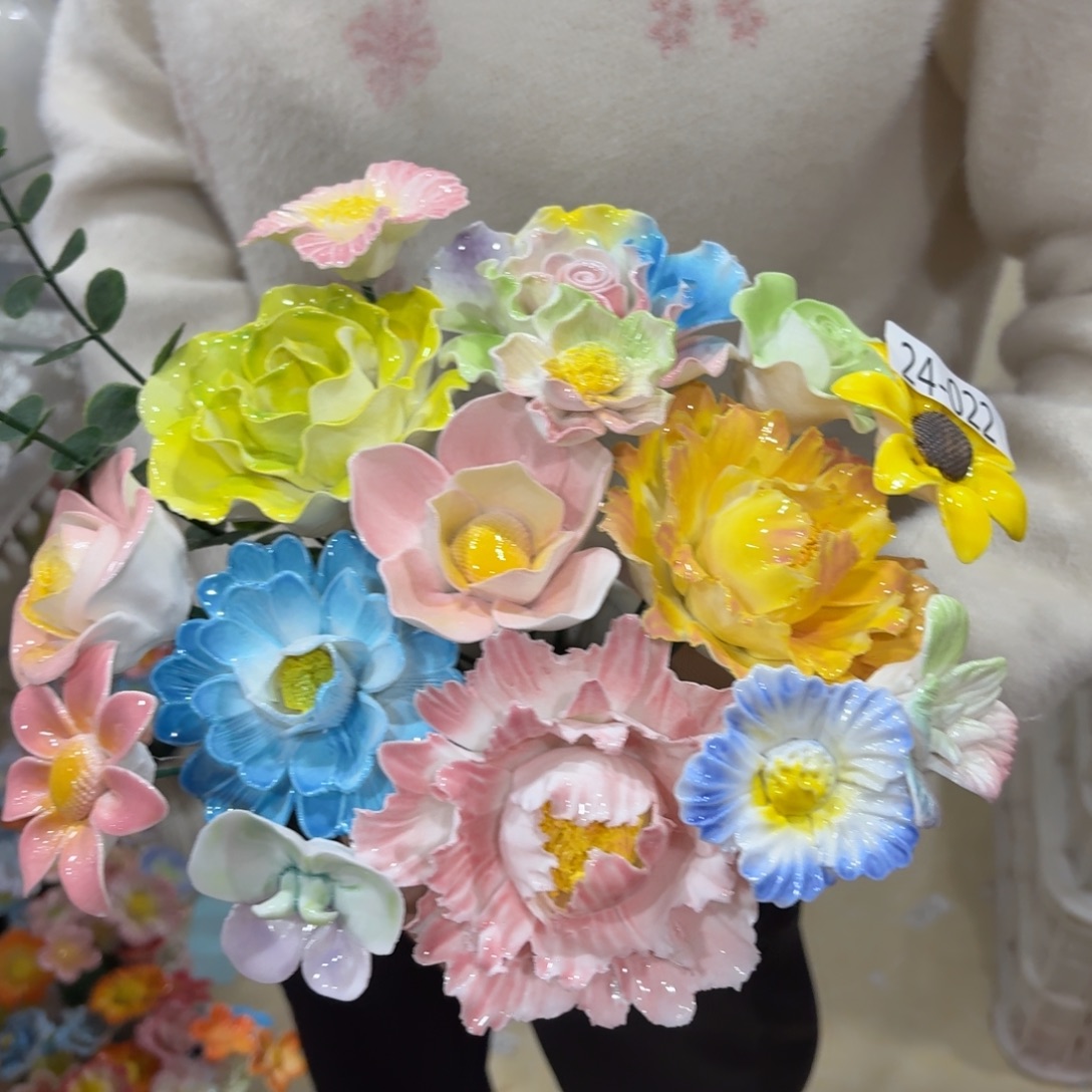 陶瓷花，20元发货，退款拉黑，2422
