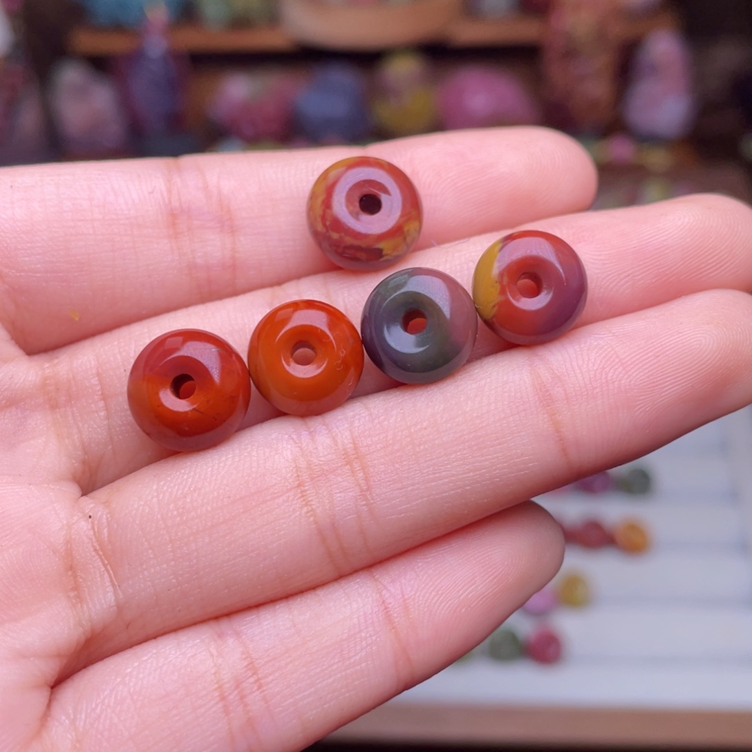 玛瑙/玉髓珠宝半成品未镶嵌y**～盐源玛瑙平安扣