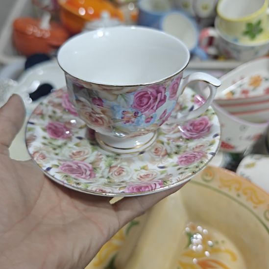 欧式，陶瓷餐具杯碗盘微瑕介意慎拍