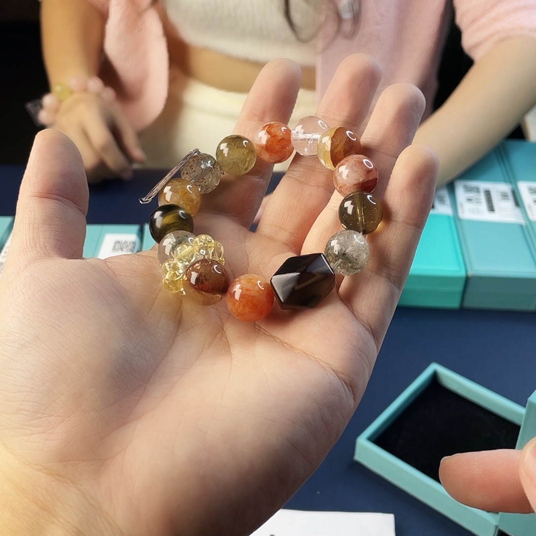 水晶银S925镶嵌手链