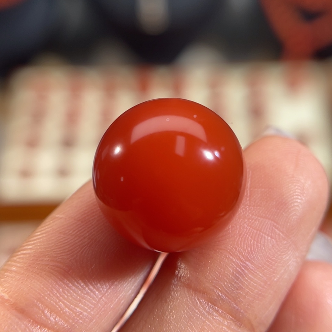 南红玛瑙未镶嵌圆珠 16mm 5.7g