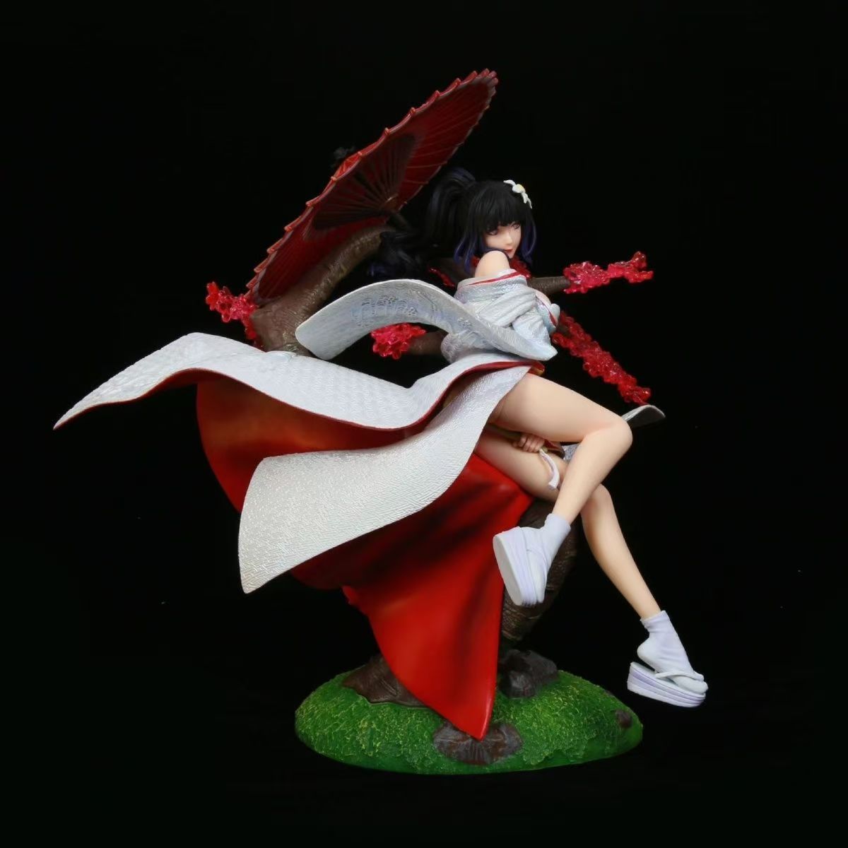 国产火影GK日向雏田和服雕像场景模型盒装手办道具