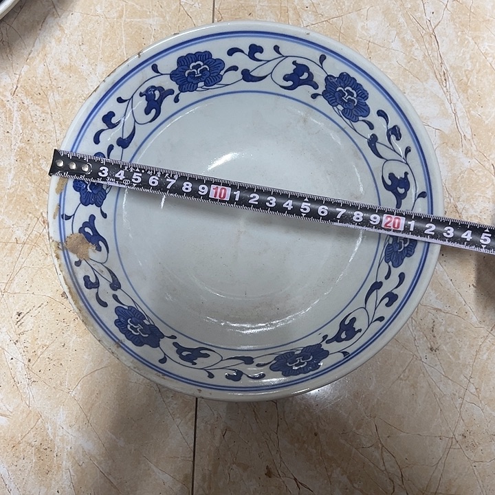 李***荣摆件陶10个22.5厘米芙蓉花碗