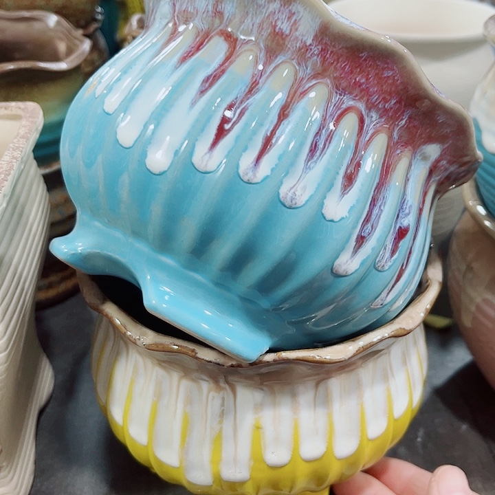 多肉陶瓷花盆满10元包邮