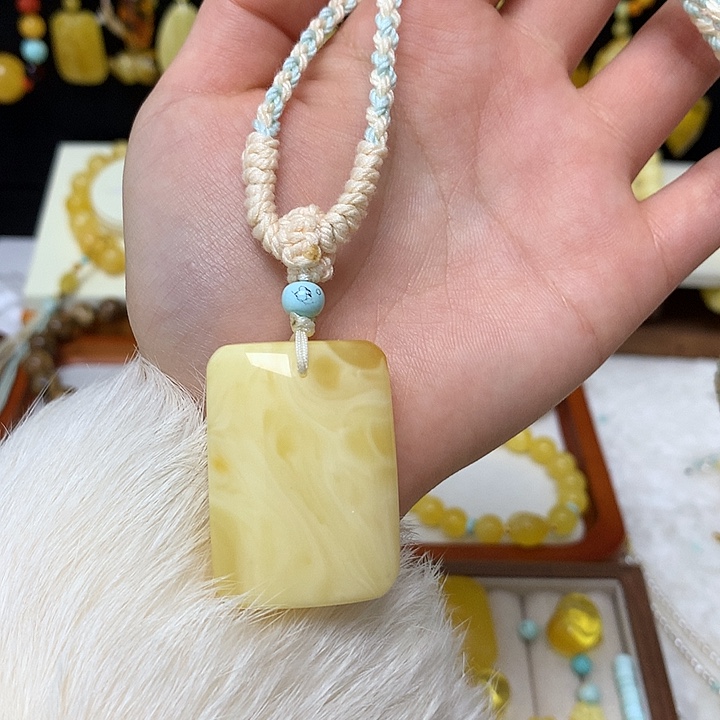 手链蜜蜡未镶嵌蜜蜡吊坠