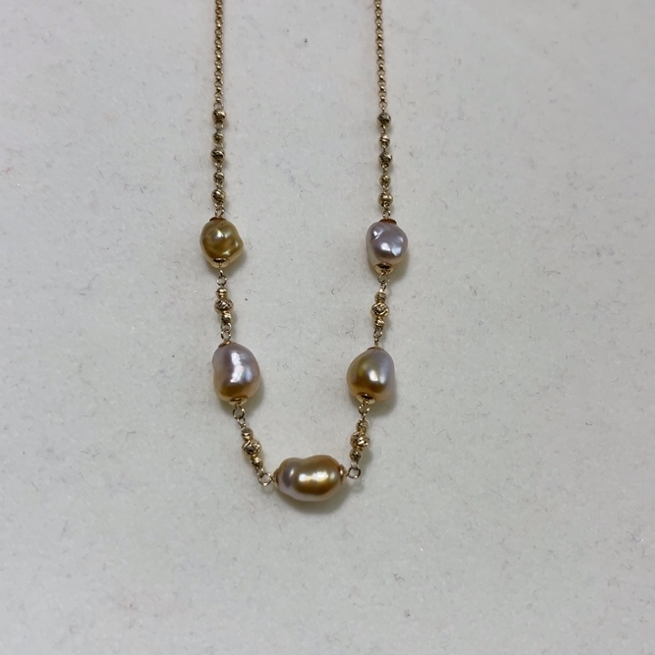 海水珍珠颈饰18K金镶嵌