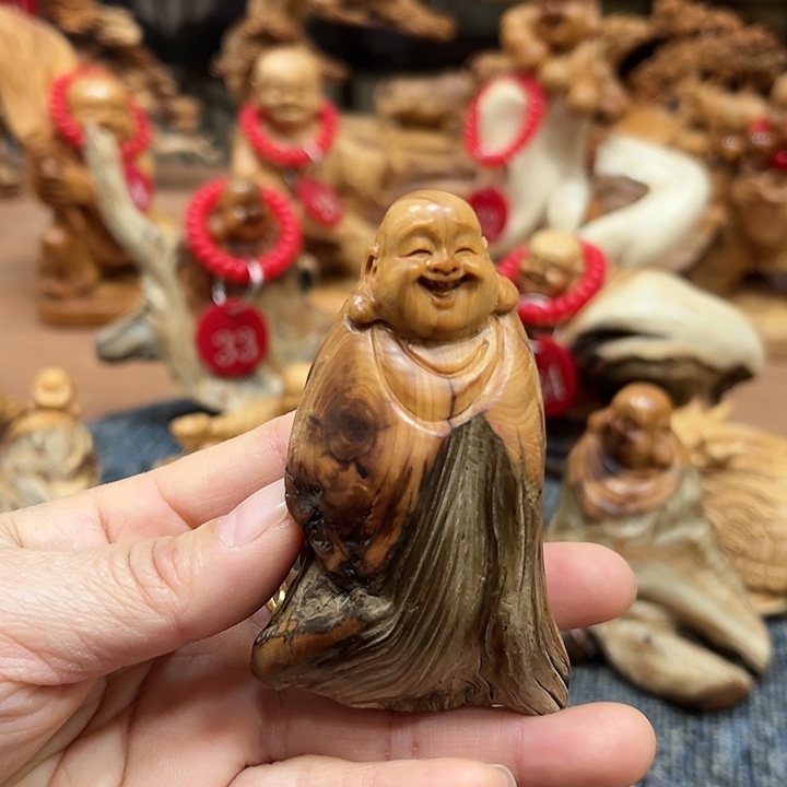 柏木太行崖柏手把摆件