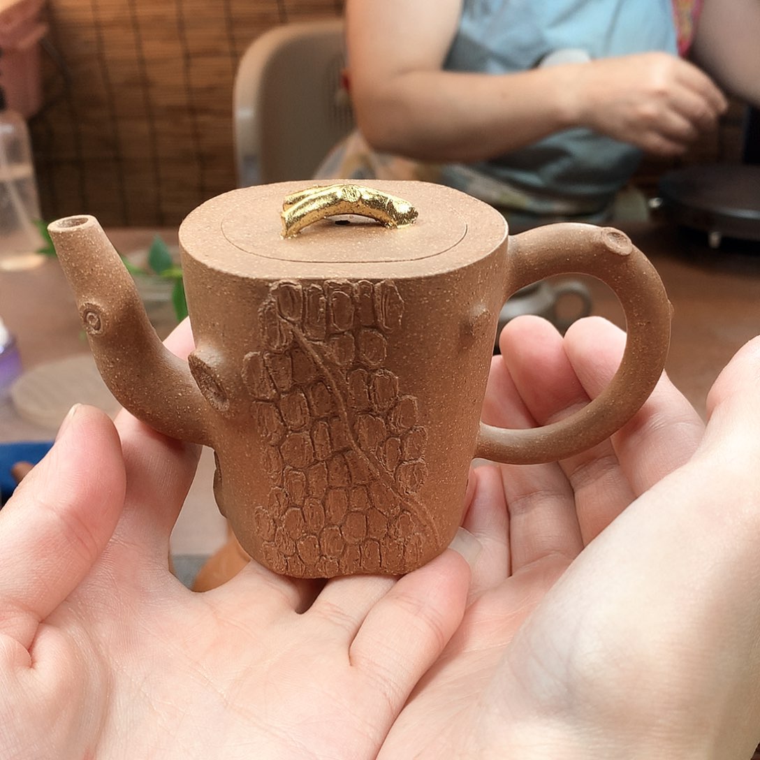茶壶紫砂  树桩 段泥