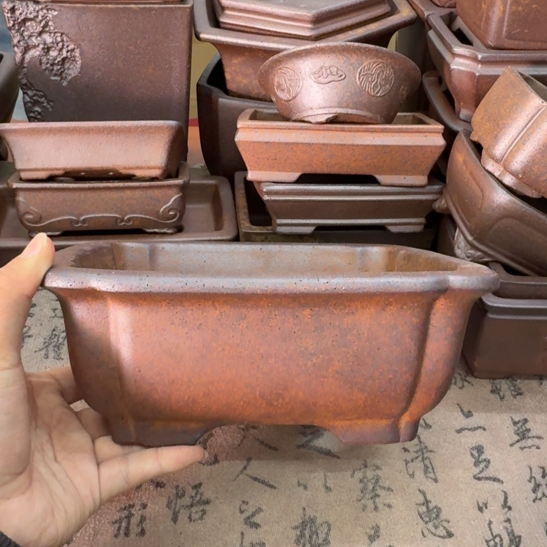 紫砂花盆67号宜兴紫砂正品花盆22x18x7.5